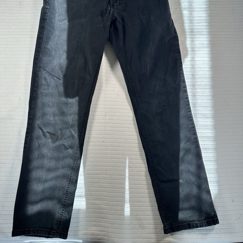 Nat Nast Men’s 36x32 Black Coated Jeans Straight Leg Denim Pants W36 L32 - Picture 4 of 13